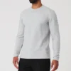 Micro Waffle Fast Break T-shirt met lange mouwen - Athletic Heather Grey