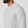 Micro Waffle Fast Break T-shirt met lange mouwen - Athletic Heather Grey