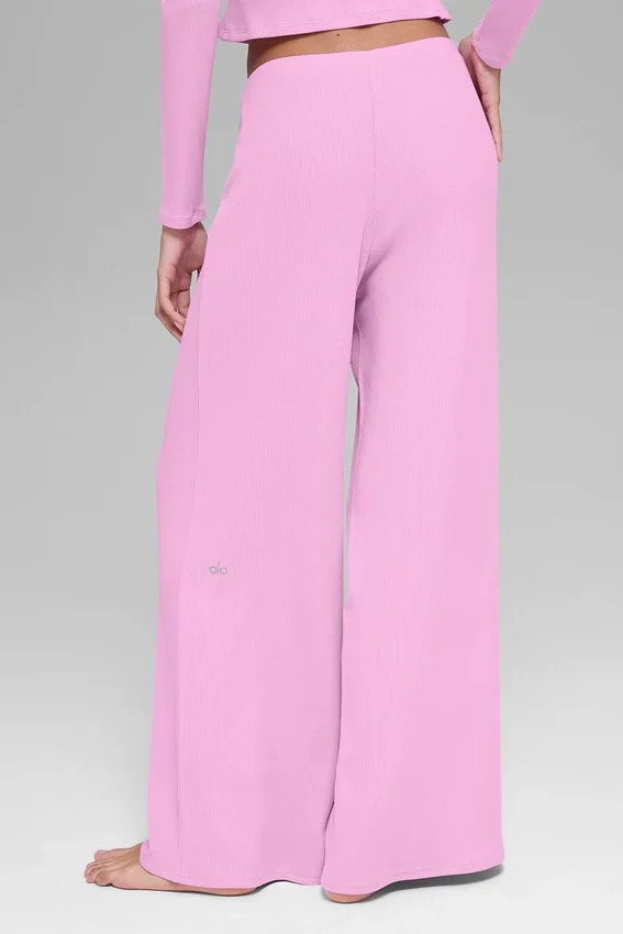 Mid-rise Dreamlight rechte broek - Candy Heart Pink
