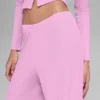 Mid-rise Dreamlight rechte broek - Candy Heart Pink