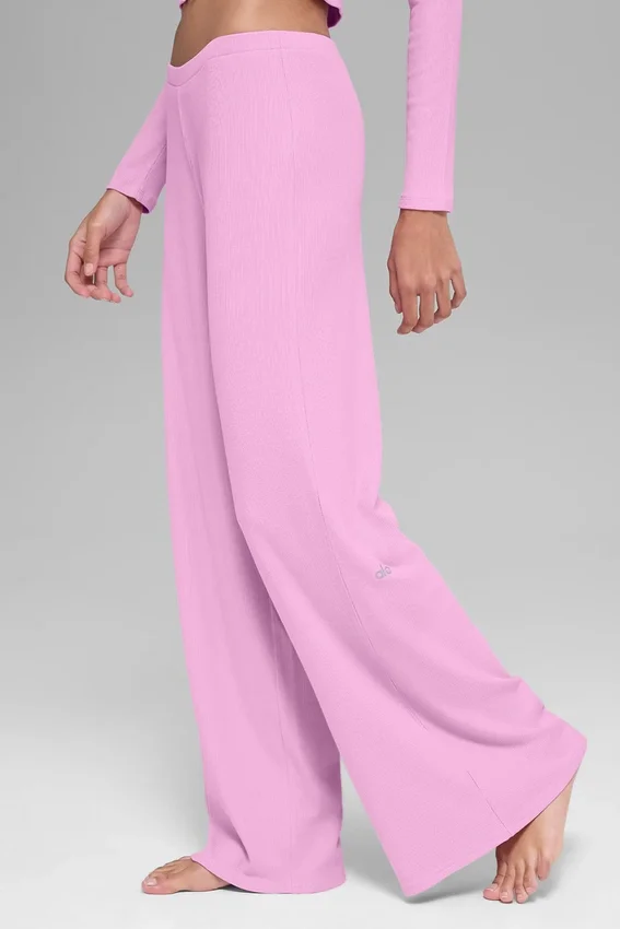 Mid-rise Dreamlight rechte broek - Candy Heart Pink