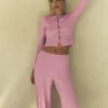 Mid-rise Dreamlight rechte broek - Candy Heart Pink