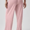 Mid-Rise Dreamlight rechte broek - Vintage Pink