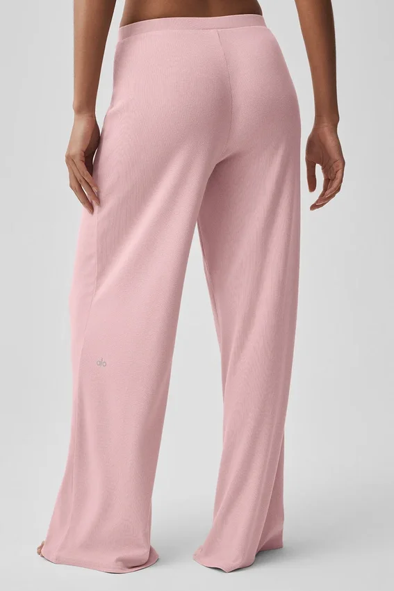 Mid-Rise Dreamlight rechte broek - Vintage Pink