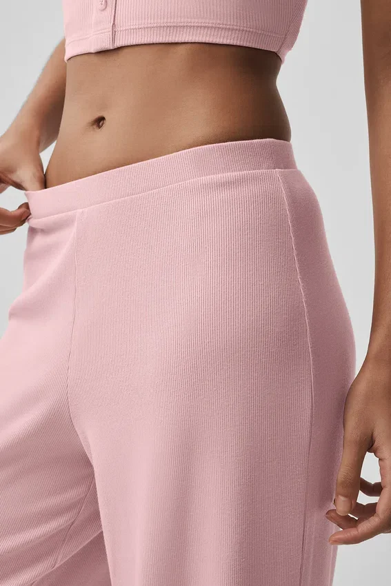 Mid-Rise Dreamlight rechte broek - Vintage Pink