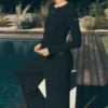 Mid-Rise Dreamlight Straight-broek - Zwart
