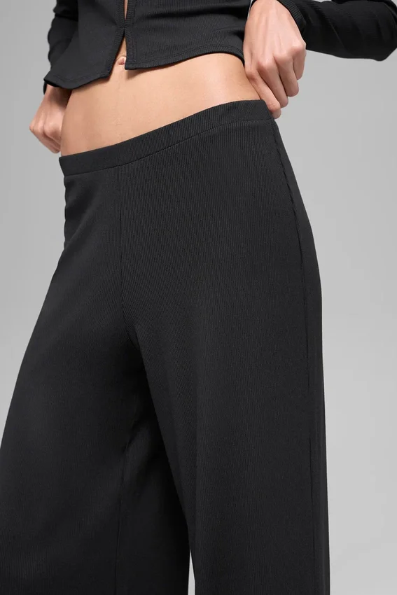 Mid-Rise Dreamlight Straight-broek - Zwart