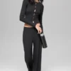 Mid-Rise Dreamlight Straight-broek - Zwart
