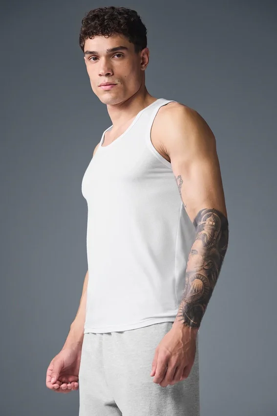 Modal Rib Tanktop voor dagelijks gebruik - Wit