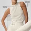 Mouwloze top van Sweater Knit Unwind - Ivoor