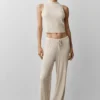 Mouwloze top van Sweater Knit Unwind - Oatmeal Heather