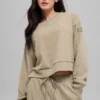 Muse-trui met ronde hals - Gravel Heather