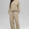 Muse-trui met ronde hals - Gravel Heather