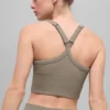 Naadloze geribbelde Favorite Bra-tanktop - Light Cocoa