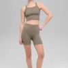 Naadloze geribbelde Favorite Bra-tanktop - Light Cocoa