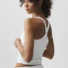 Naadloze geribbelde Favorite Bra-top - Wit