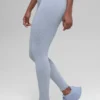 Naadloze High-Waist Legging met tweekleurige ribbel - Winter Frost Heather