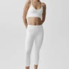 Naadloze modaal geribbelde Delight-bralette - Wit