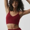 Naadloze Modal geribbelde Delight-bralette - Summer Romance Red