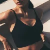 Naadloze Modal Ribbed Delight Bralette - Zwart