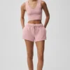 Naadloze Pointelle-tanktop - Vintage roze