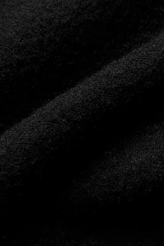 Naadloze, warme Plush Delight-beha voor de winter - Zwart