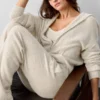 New Class-hoodie met volledige rits van wol en kasjmier - Oatmeal Heather