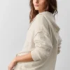 New Class-hoodie met volledige rits van wol en kasjmier - Oatmeal Heather