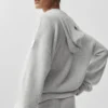 New Class-hoodie van wol en kasjmier met doorlopende rits - White Heather