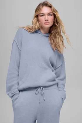 New Class-hoodie van wol en kasjmier - Winter Frost