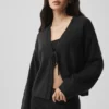New Class-vest met stropdas van wol en kasjmier - Zwart
