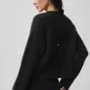 New Class-vest met stropdas van wol en kasjmier - Zwart