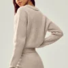 Northstar-polo van kasjmier - Oat Heather