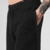 Open-Knit Korte broek - Zwart