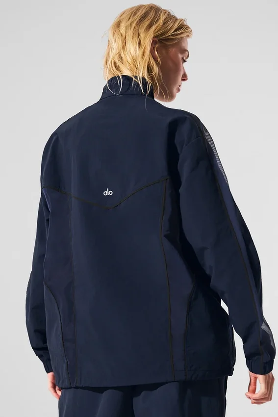 Origin trainingsjas met volledige ritssluiting - marineblauw/zwart