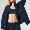 Origin trainingsjas met volledige ritssluiting - marineblauw/zwart