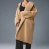 Oversized Sherpa-trenchcoat - Camel