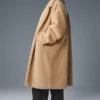 Oversized Sherpa-trenchcoat - Camel