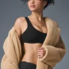 Oversized Sherpa-trenchcoat - Camel