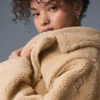 Oversized Sherpa-trenchcoat - Camel