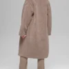 Oversized Sherpa-trenchcoat - Chai Latte