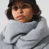 Oversized sjaal van merinowol - Hazy Heather Grey