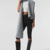 Oversized sjaal van merinowol - Hazy Heather Grey