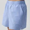 Pinstripe Daylight korte broek – Licht Provence-blauw/wit