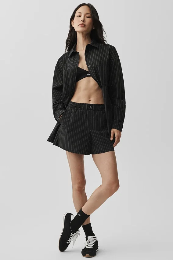 Pinstripe Daylight korte broek - Zwart/Titanium