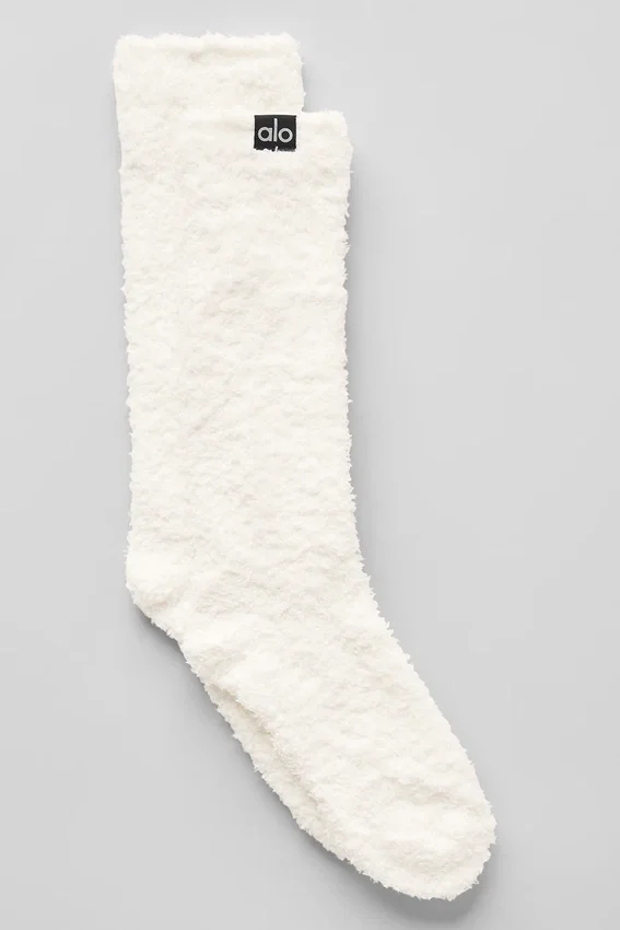 Plush Lush-sok voor dames - Ivoor