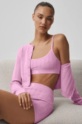 Pointelle-trui Be Mine-bh – Candy Heart Pink