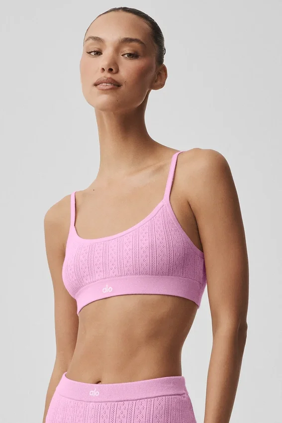 Pointelle-trui Be Mine-bh – Candy Heart Pink