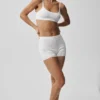 Pointelle-trui Be Mine-bh – Semi-transparant wit