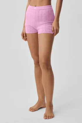 Pointelle-trui Be Mine Hot Short - Candy Heart Pink